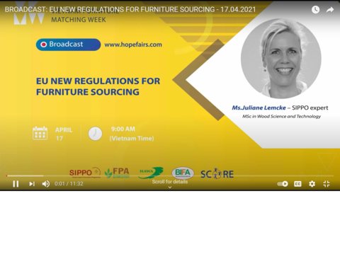 Broadcast on EU new regulations for furniture sourcing